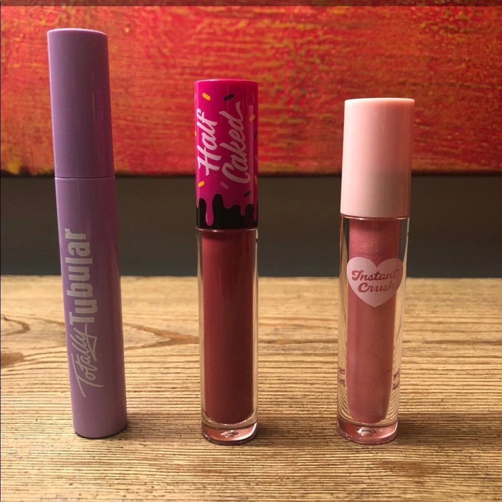 Half Caked Lip Fondant, Gloss + Mascara